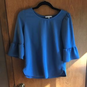Worn once. Blue blouse.